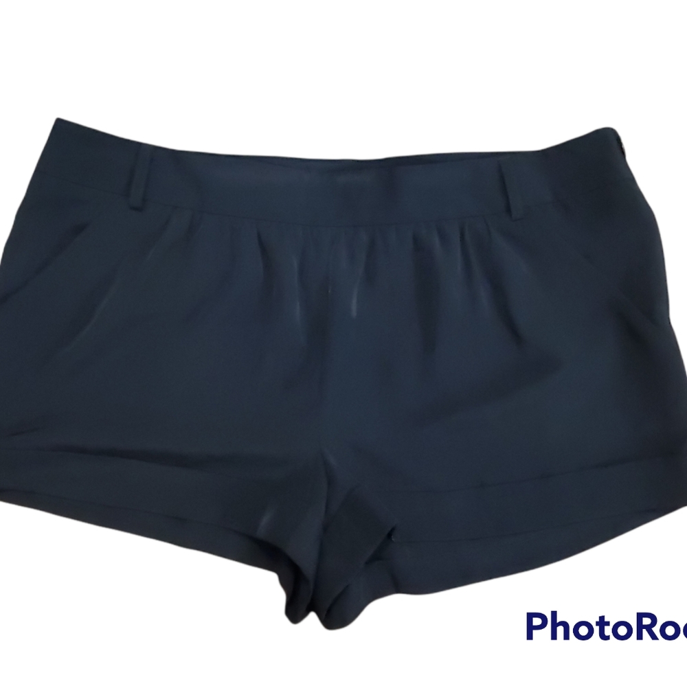 Express Black Side Hip Zip Shorts  Size 14